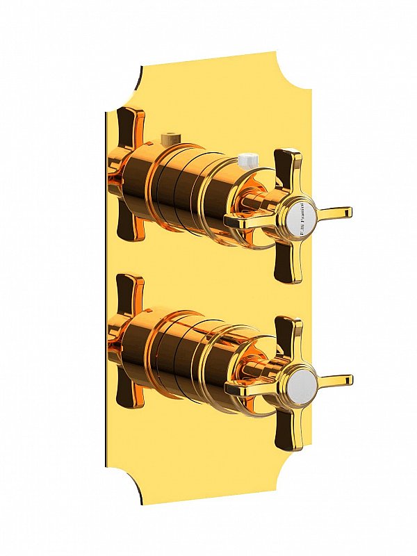 Kit de finition mitigeur thermostatique à encastrer 3 voies
