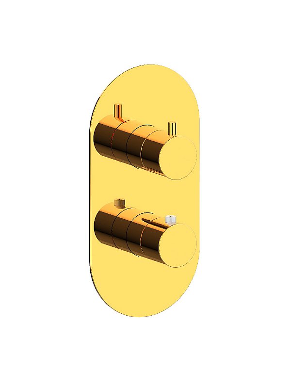 Kit de finition mitigeur thermostatique à encastrer 3 voies