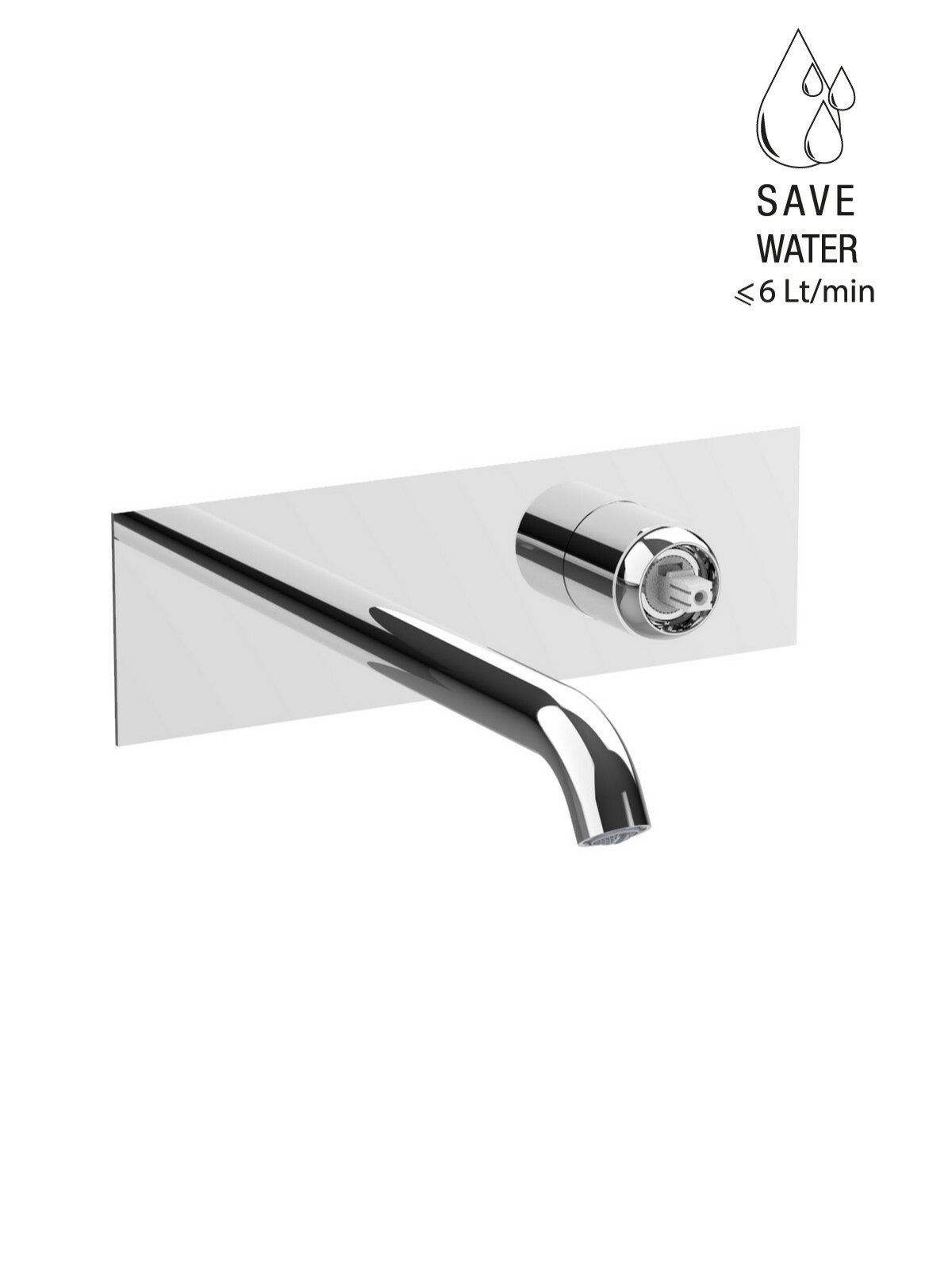 Kit de finition mitigeur de lavabo encastré sans vidage