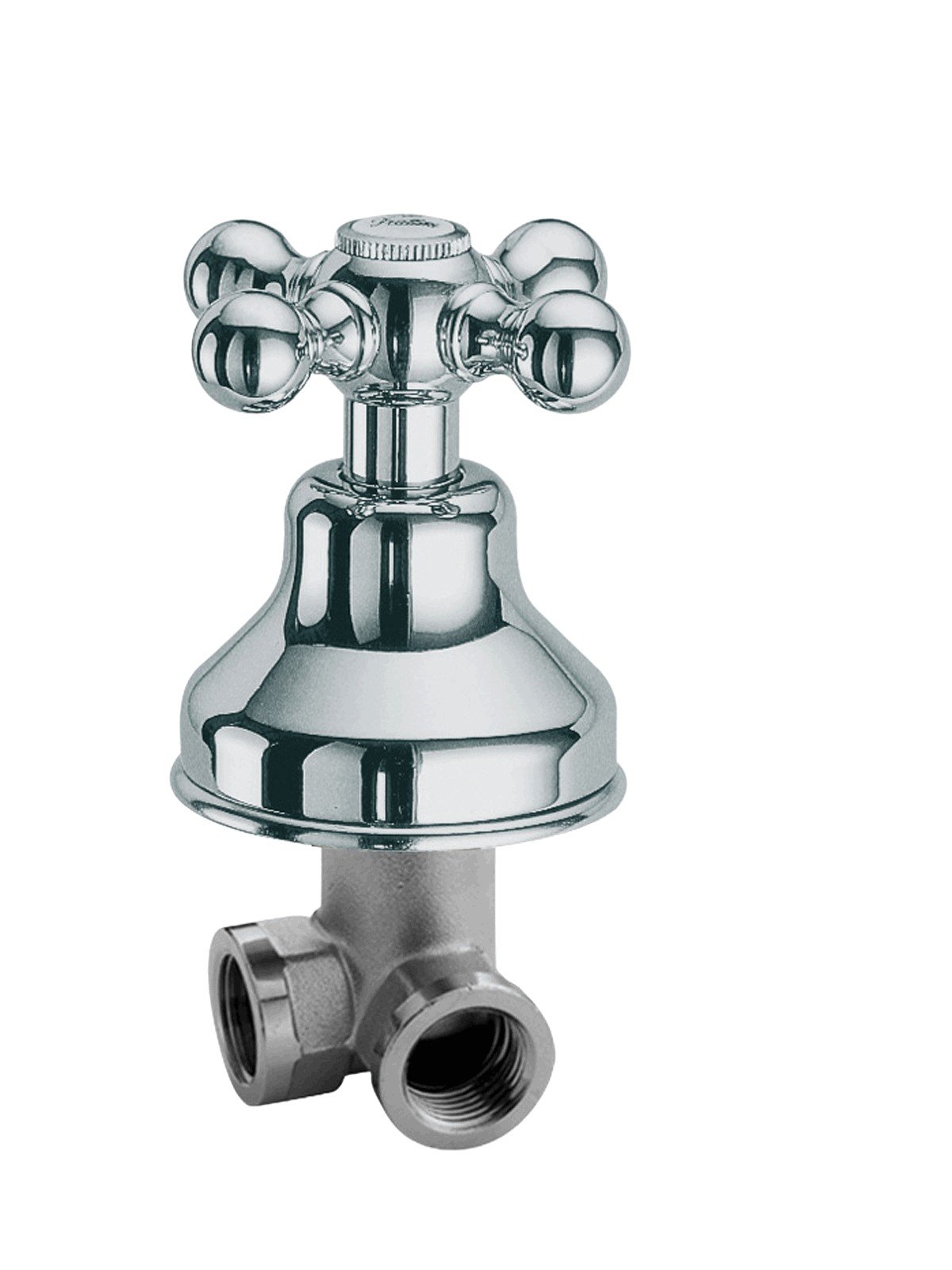 Robinet d'arrêt equerre 1/2- siège interchangeable
