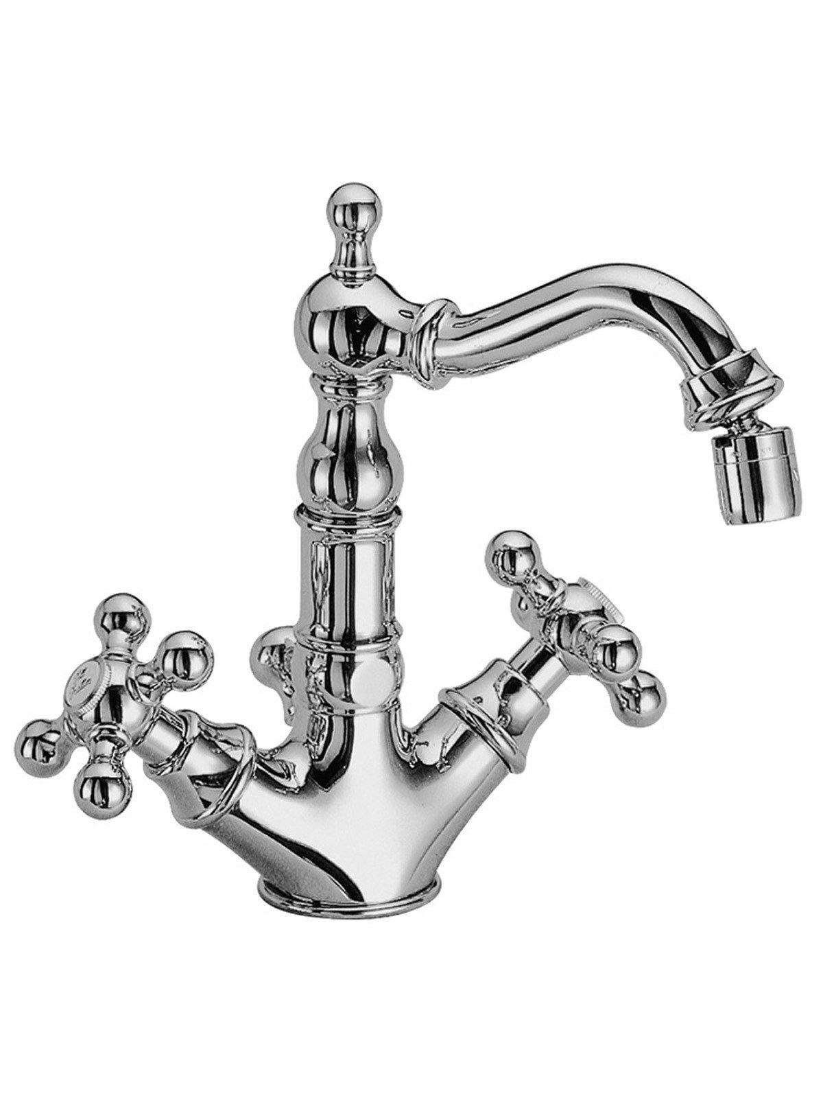 Mélangeur bidet monotrou avec goulot “old stylep, vidage 1-1/4p