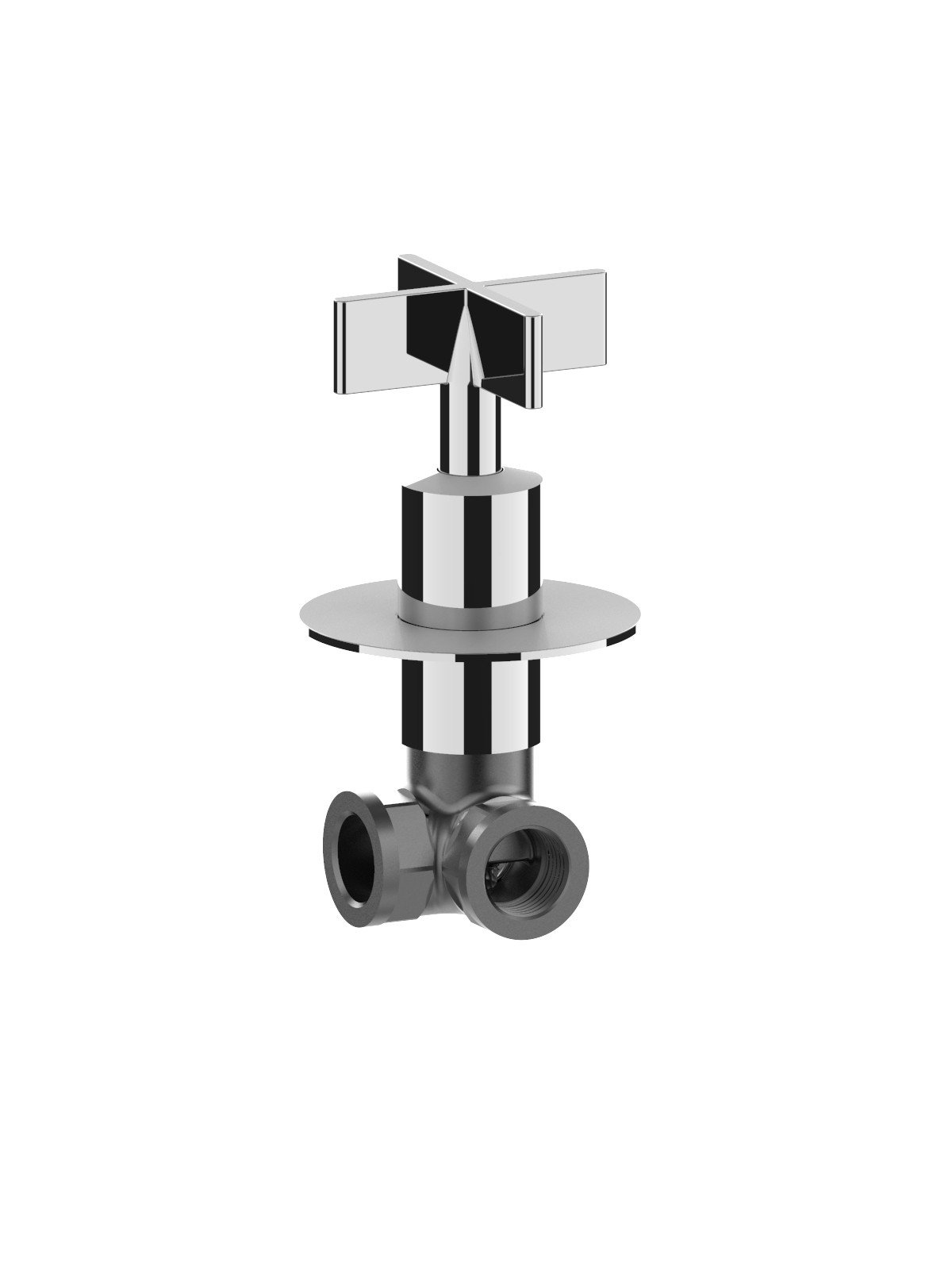 Robinet équerre 1/2p siège interchangeable (paquet 2 pcs)