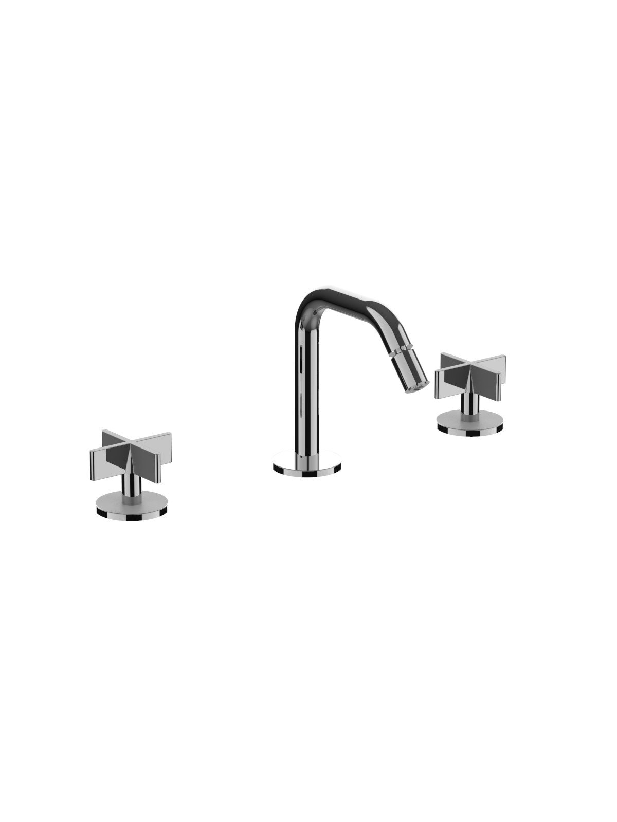 Mélangeur bidet 3-trous sans vidage, rallonges