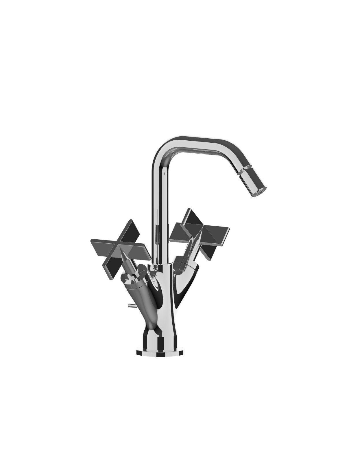 Mélangeur bidet monotrou avec vidage 1p1/4