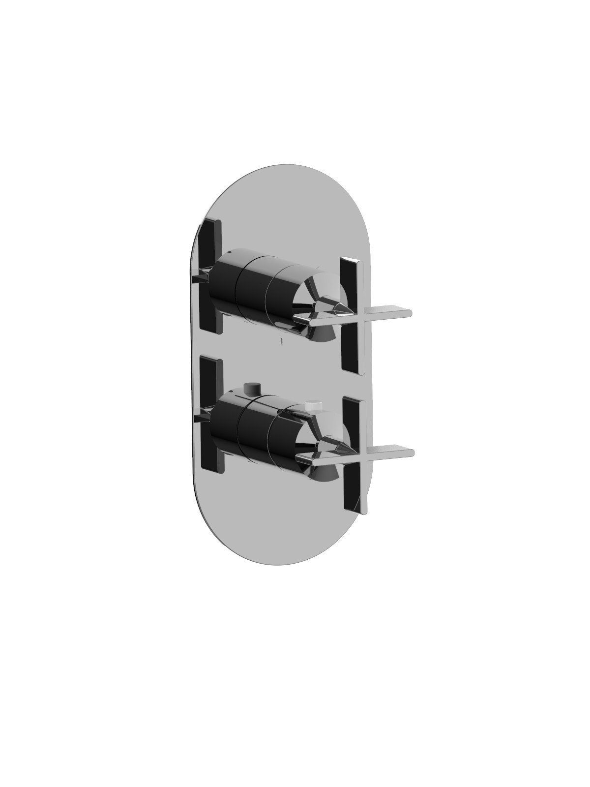 Kit finition mitigeur thermostatique encastré 3 voies
