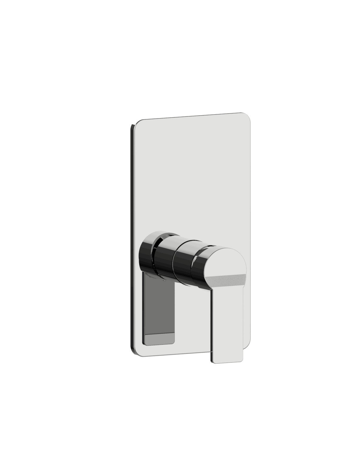 Kit finition mitigeur encastré 1 voie avec plaque ABS