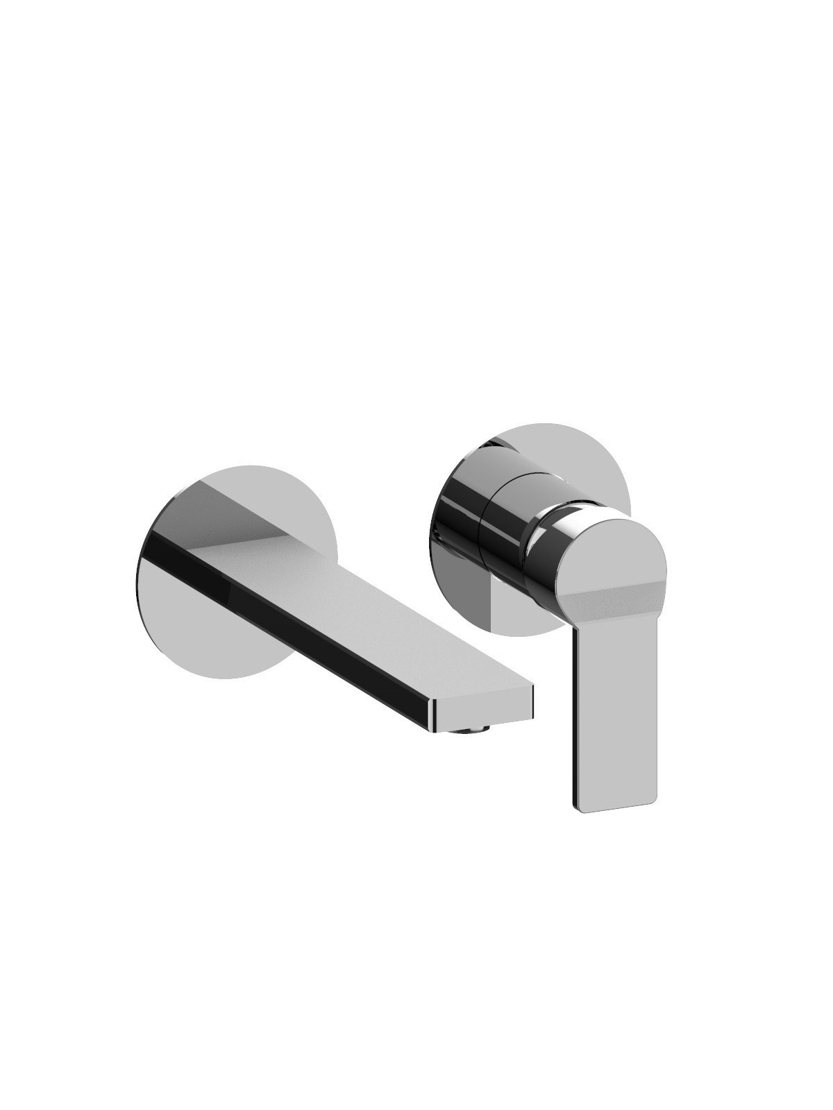 Partie visible mitigeur lavabo mural sans vidage bec 175 mm