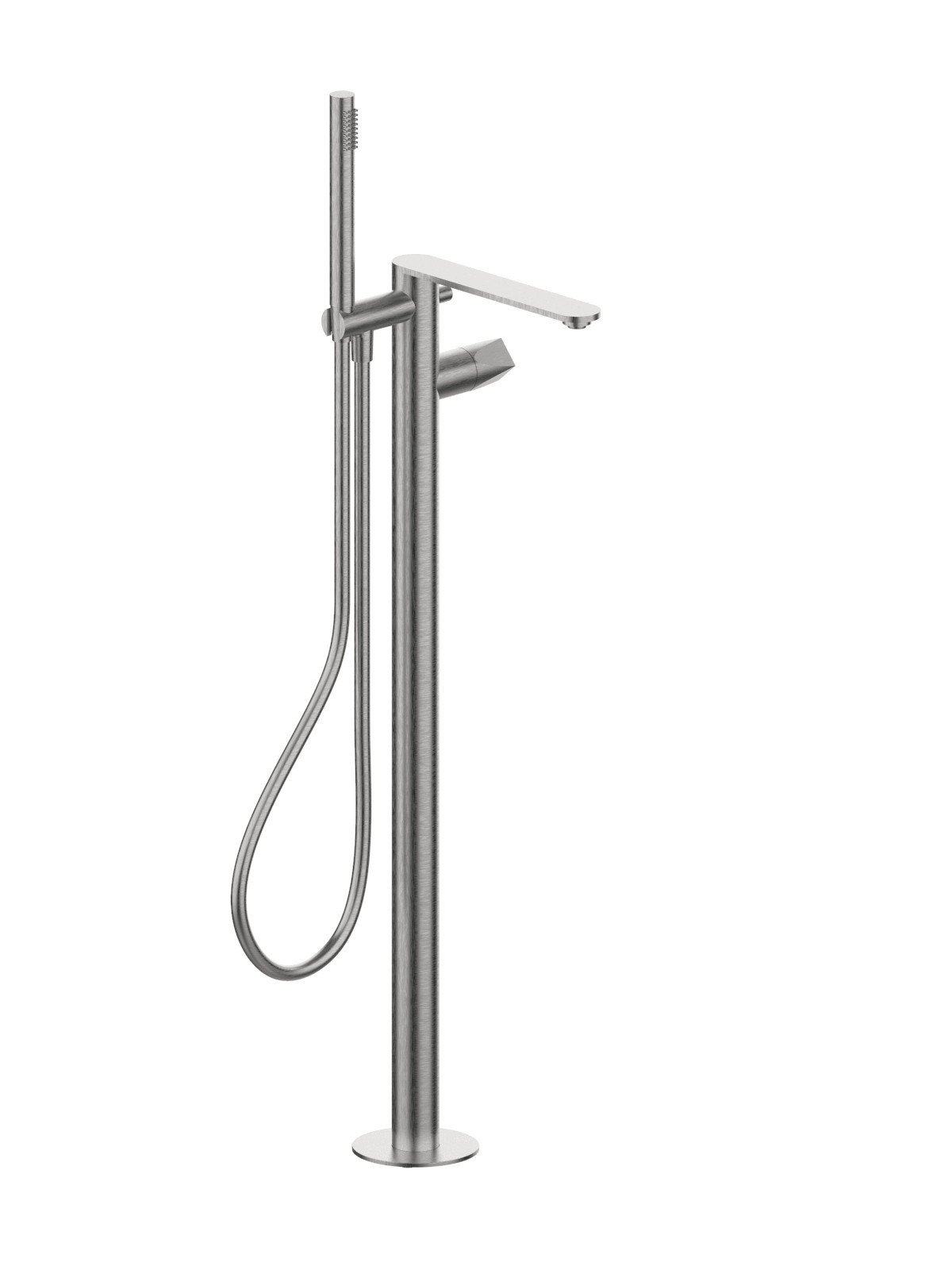 Kit de finition mitigeur de bain au sol avec douchette