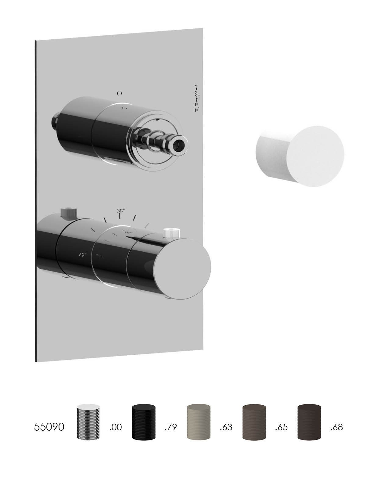 Kit de finition mitigeur thermostatique encastré 2 voies