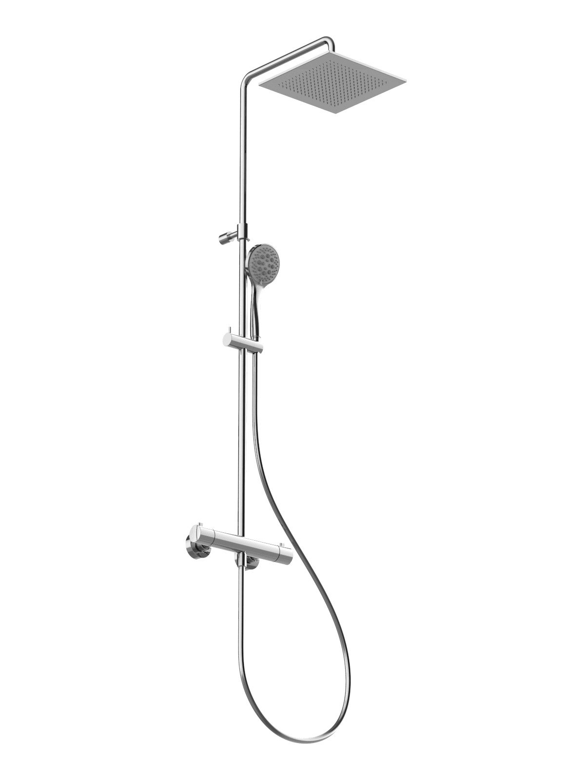 Mitigeur anticalcaire de douche à l’extérieur avec corps froid (