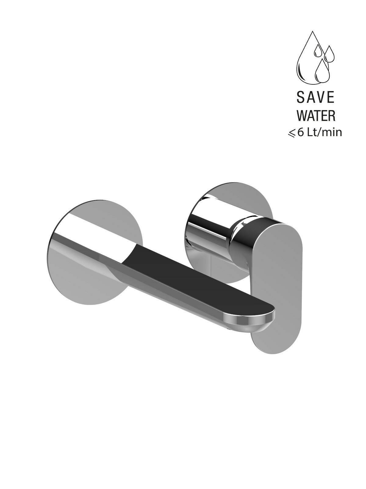 Kit de finition mitigeur de lavabo encastré sans vidage