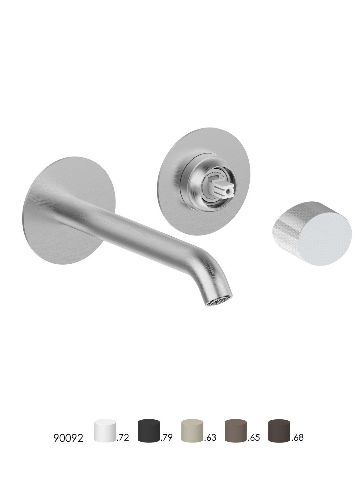 Kit de finition mitigeur de lavabo encastré sans vidage