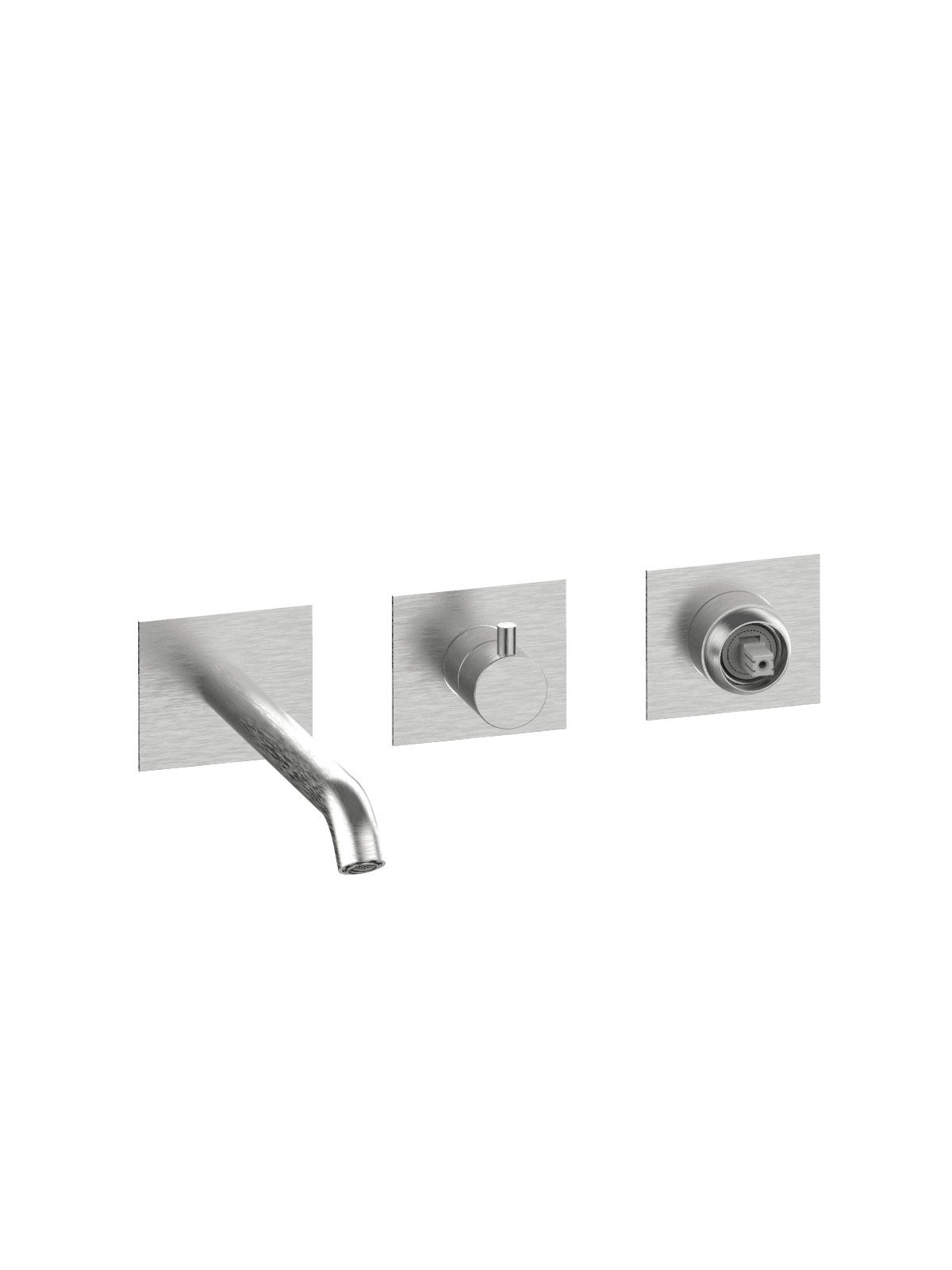 Kit de finition pour mitigeur de baignoire avec inverseur 2 voie