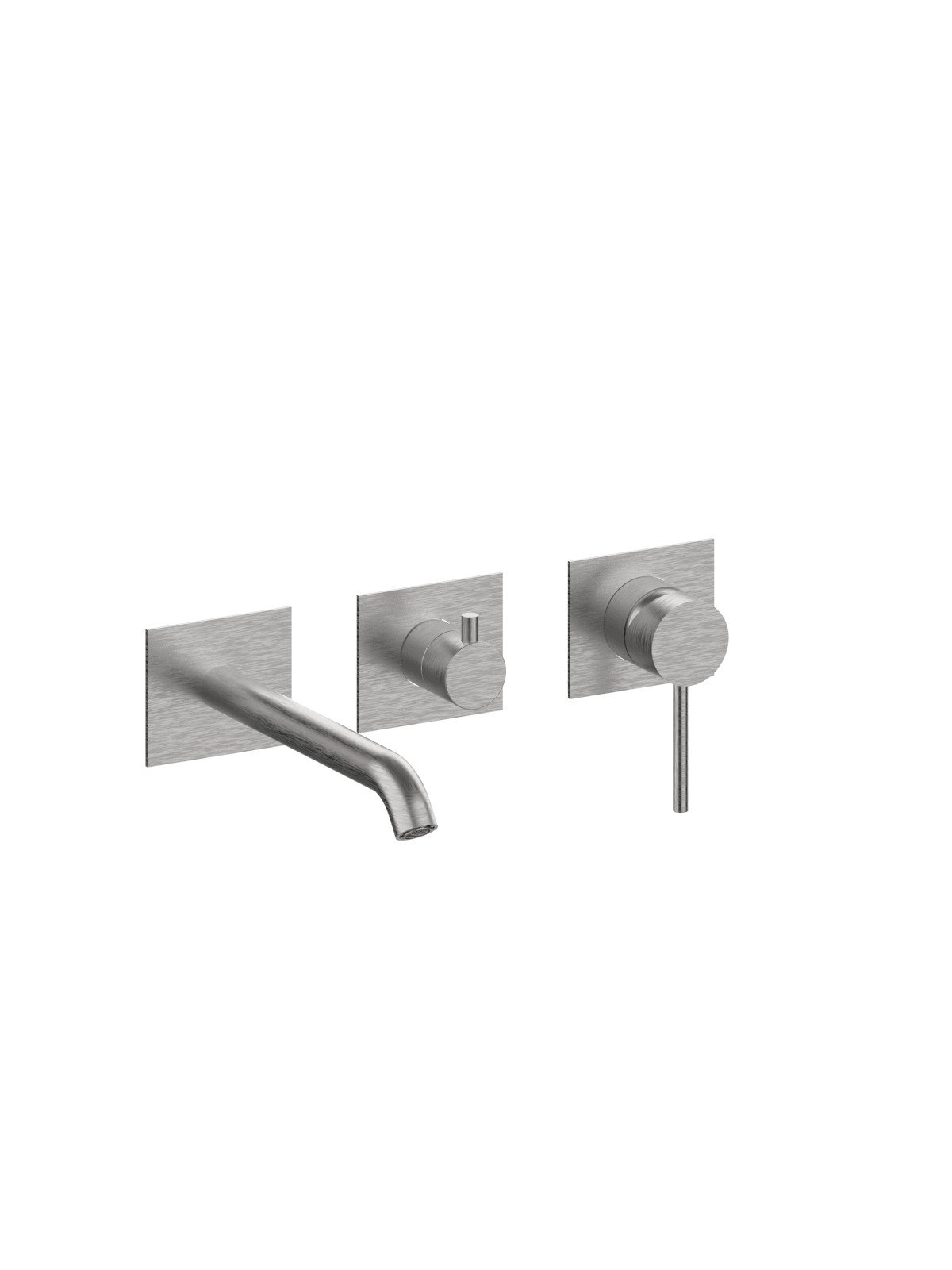 Kit de finition pour mitigeur de baignoire avec inverseur 3 voie
