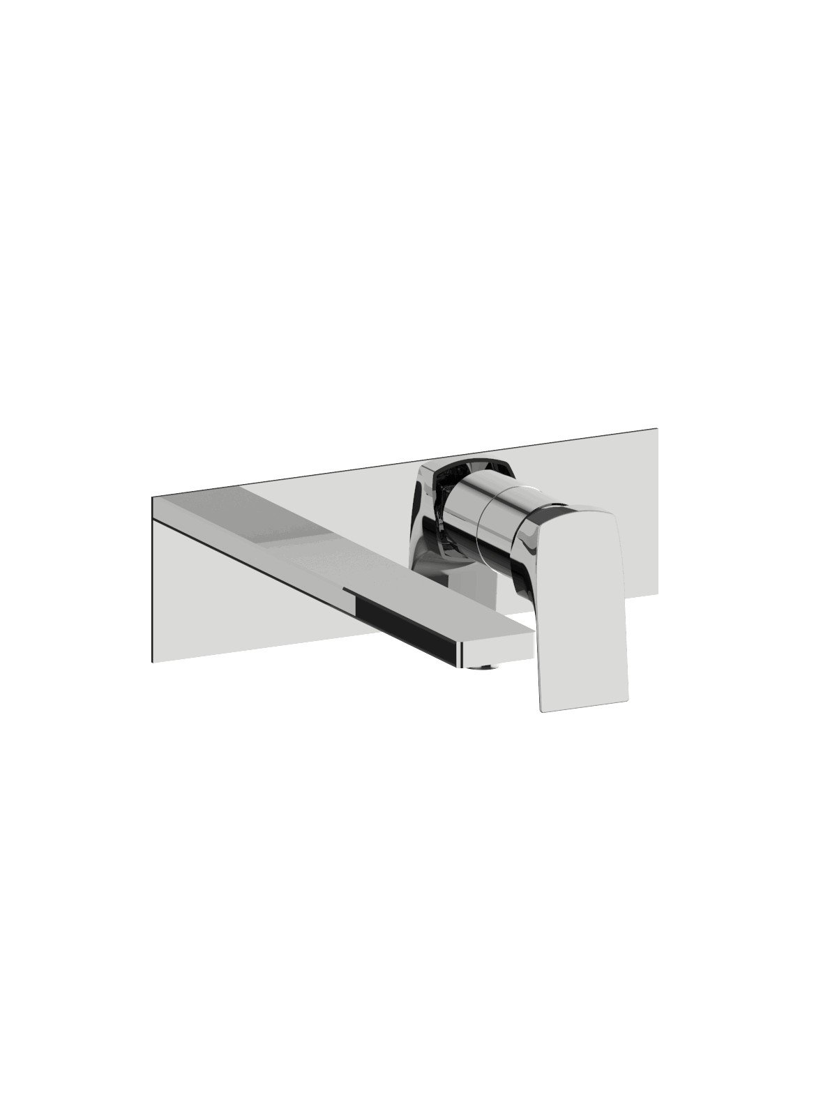 Kit de finition mitigeur de lavabo encastré sans vidage plaque