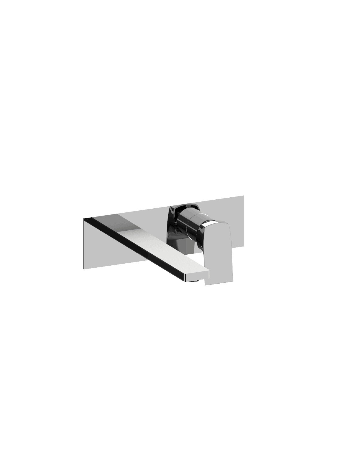 Kit de finition mitigeur de lavabo encastré sans vidage plaque