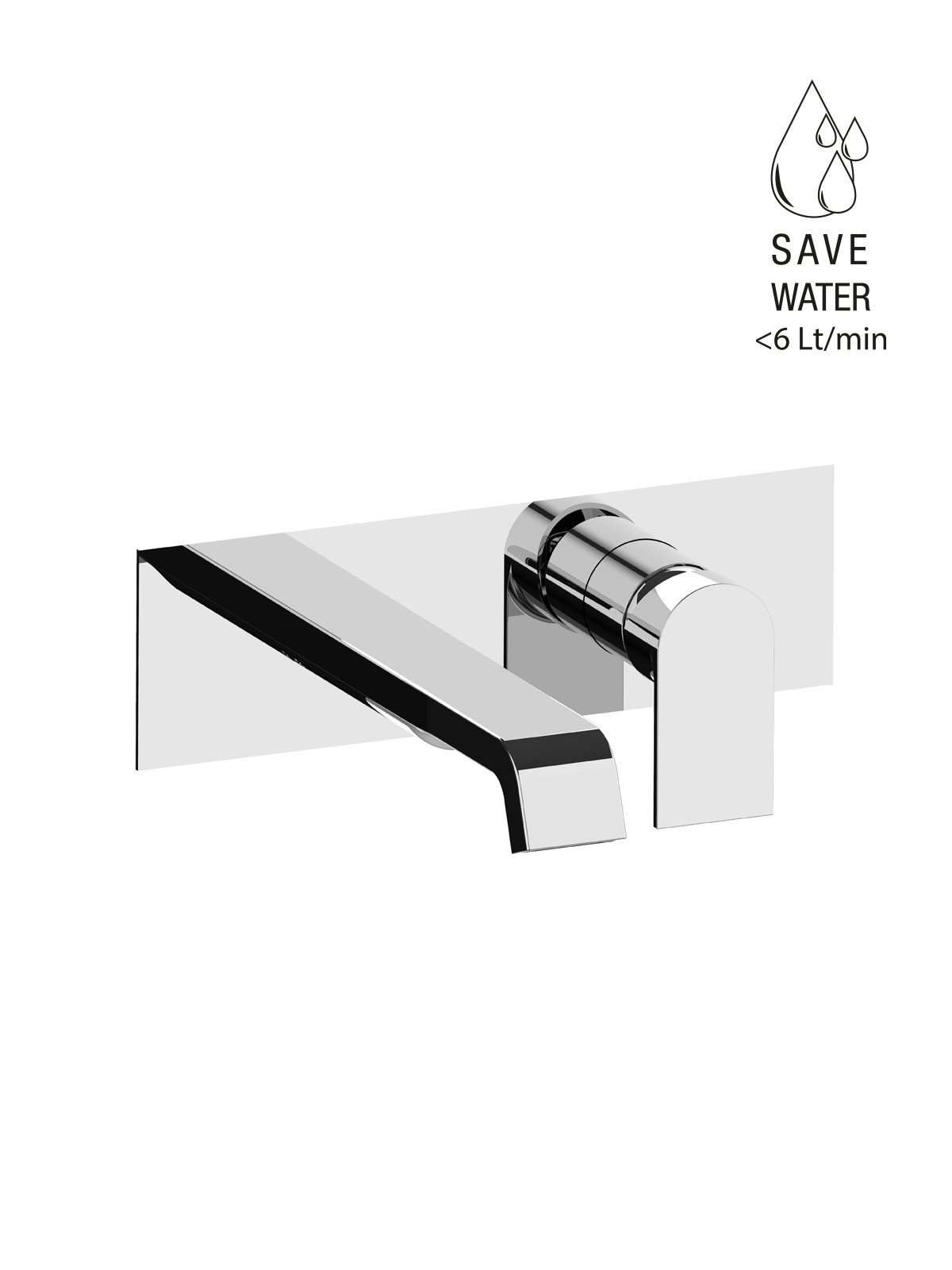 Kit de finition mitigeur de lavabo encastré sans vidage