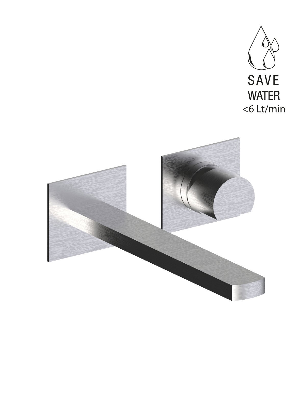 Kit de finition mitigeur de lavabo encastré sans vidage