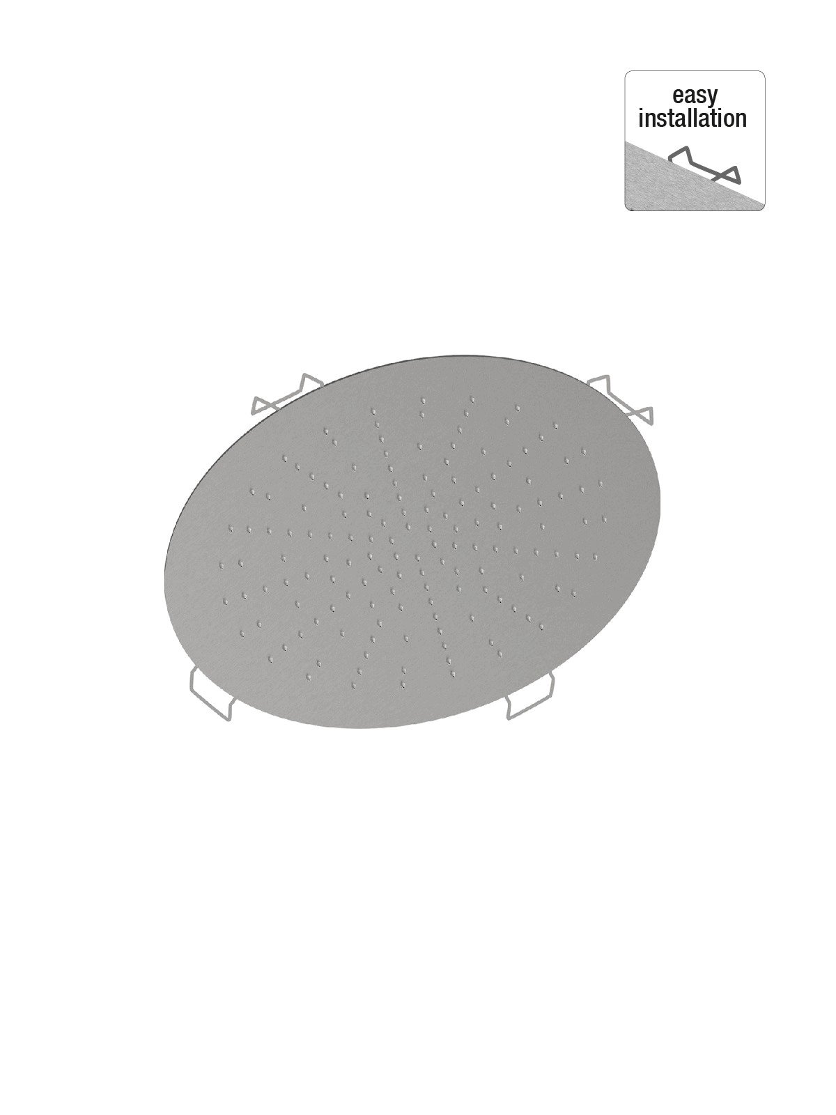 Douche anticalcaire en acier inoxydable au plafond .34 cm