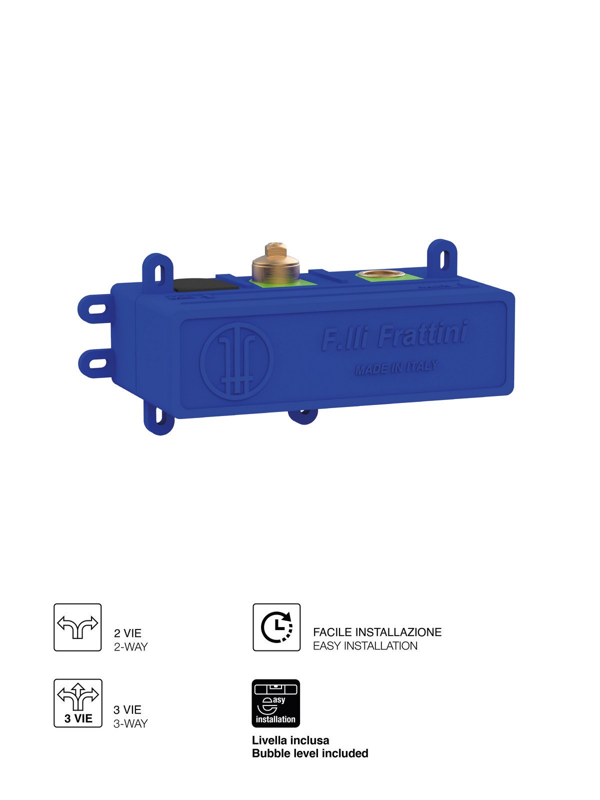 Corps encastré universel mitigeur bain/douche, cartouche Ø35