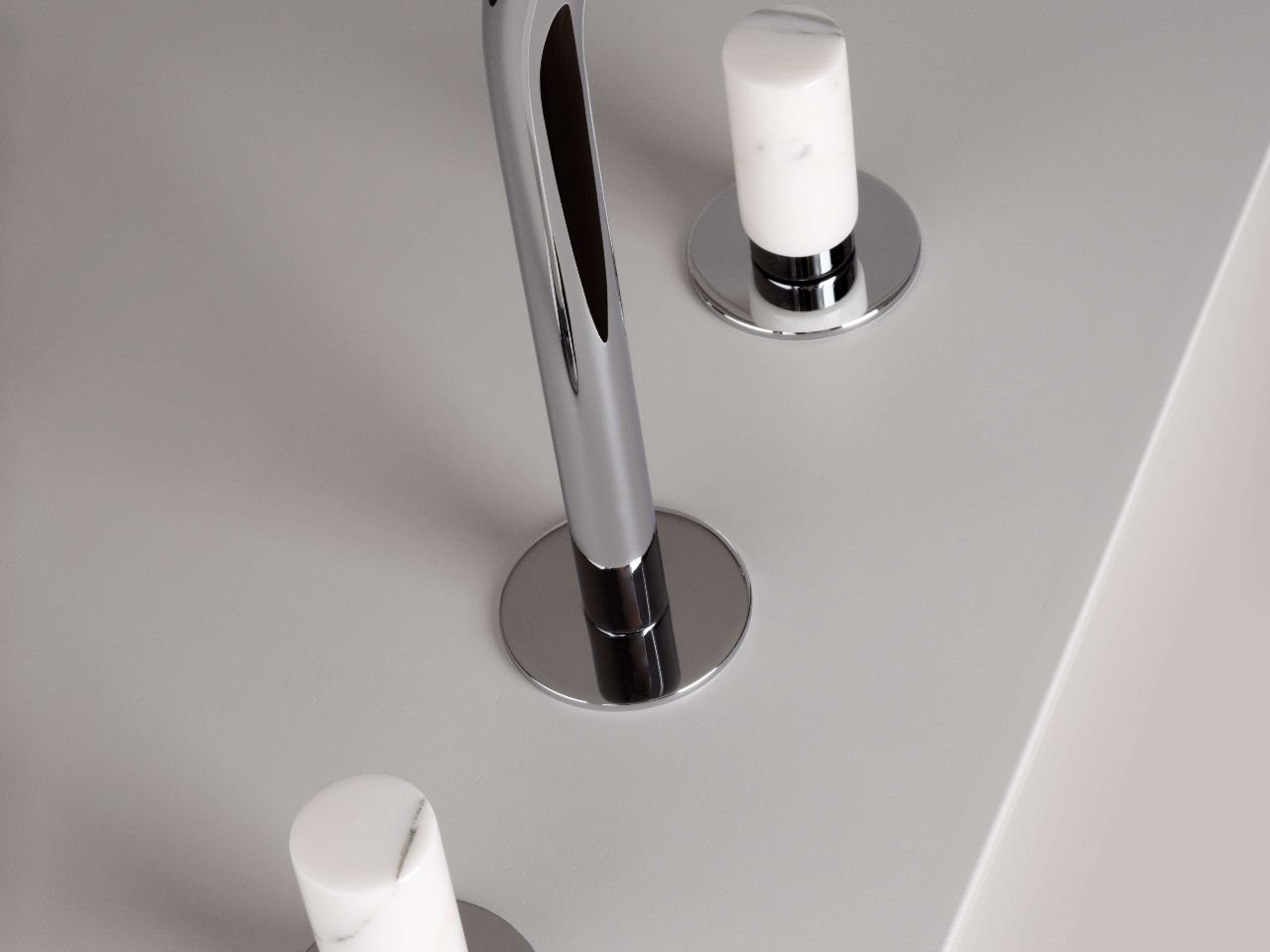 Design et matière : les robinets aux poignées en pierre naturelle