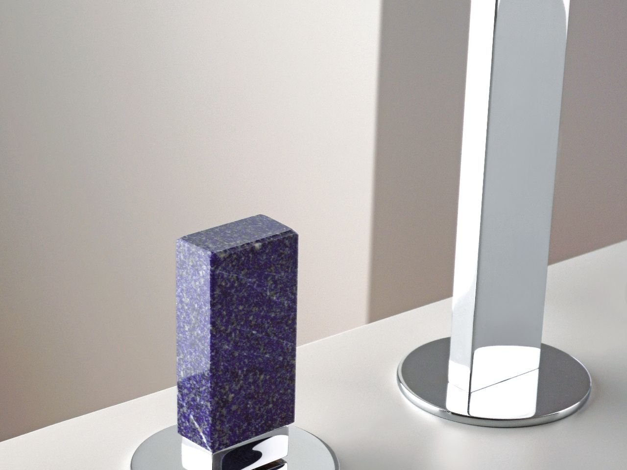 Design et matière : les robinets aux poignées en pierre naturelle