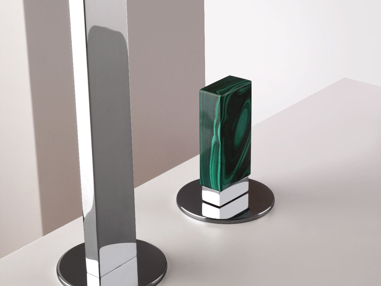 Design et matière : les robinets aux poignées en pierre naturelle